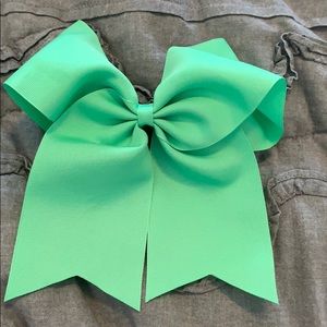 Sea foam cheer bow